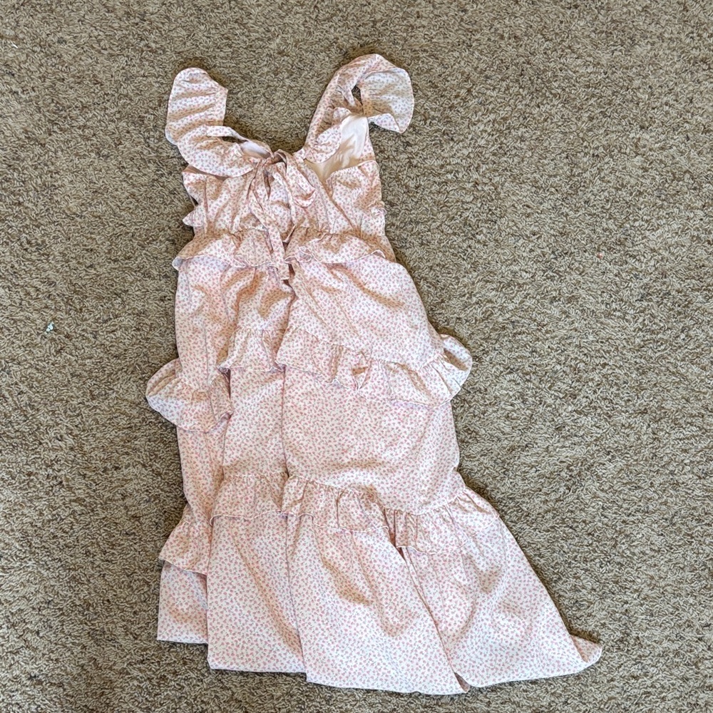 Altar’d State Light Pink Ruffled Maxi Dress - Picture 5 of 5